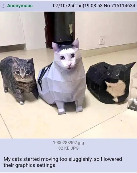 Lowered My Cats’ Graphics Settings
