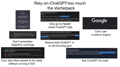 Rely on ChatGPT Too Much Starter Pack