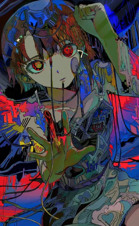 Cyberpunk Girl Says ERROR