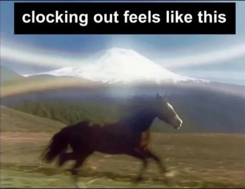 Clocking Out Feels Like This