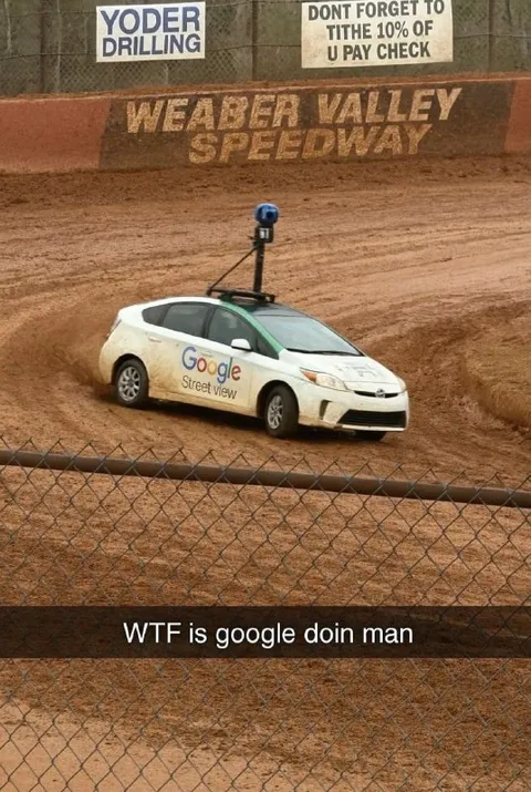 Google Street View at the Speedway