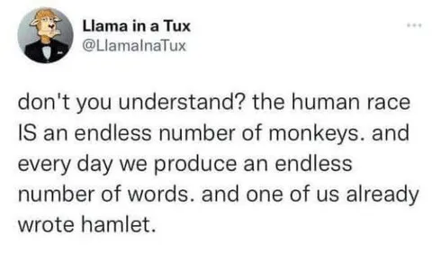 Endless Monkeys Wrote Hamlet