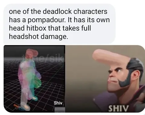 Deadlock Shiv Pompadour Hitbox