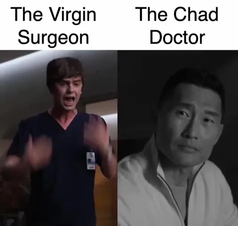 Virgin Surgeon vs Chad Doctor