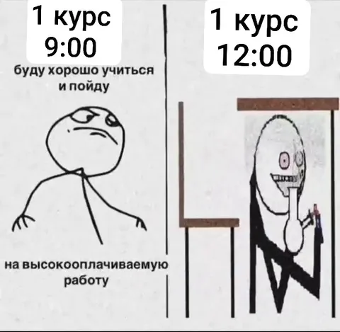 Первый курс и высокооплачиваемая работа