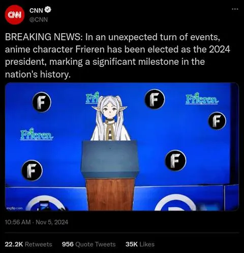 Frieren Elected President