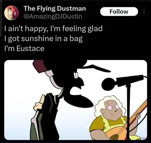 I'm Eustace Sunshine in a Bag