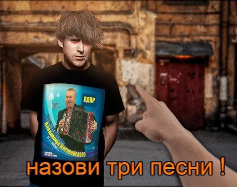Назови три песни Жириновского