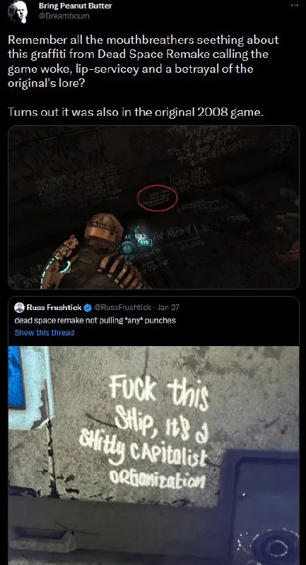 Dead Space Graffiti Was Original