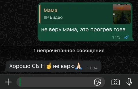 Мама не верит сыну