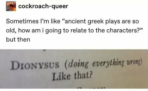 Dionysus Doing Everything Wrong