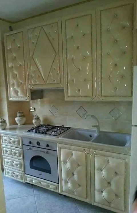 Кухня в стиле капитоне