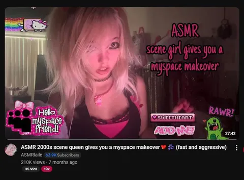 Scene Girl MySpace Makeover ASMR