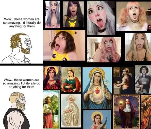 Wojak Women Comparison Meme