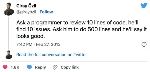 Programmer Code Review Paradox