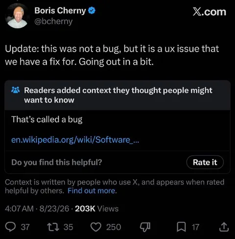 That’s Called a Bug