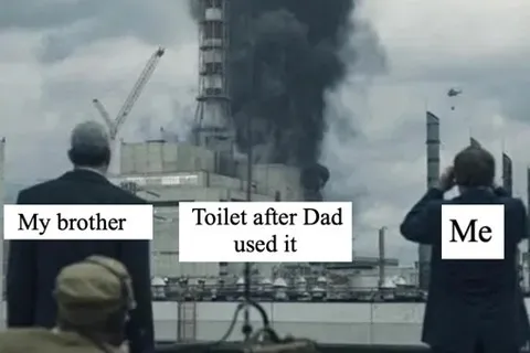 Dad Used the Toilet