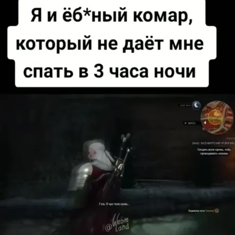 Ебучий комар в три часа ночи