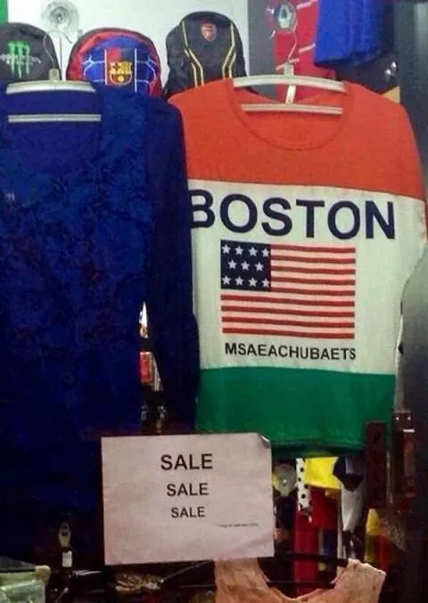 Boston Massachusetts Knockoff Shirt