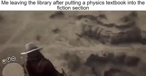 Physics Textbook in Fiction Section