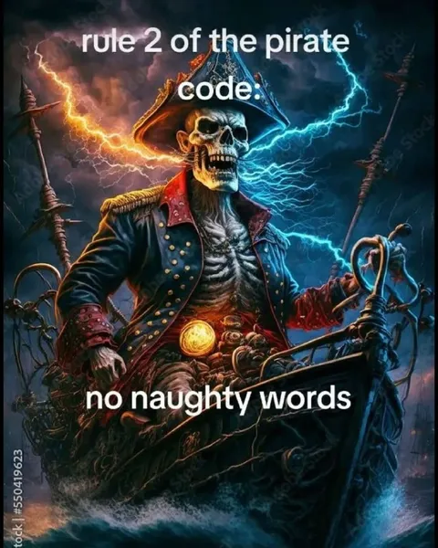 Pirate Code No Naughty Words