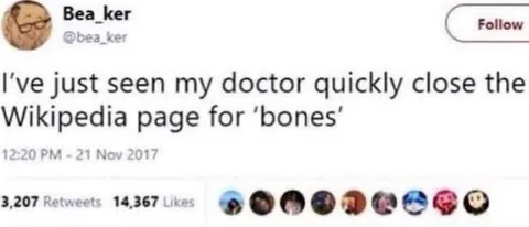 Doctor Closes Wikipedia Bones Page
