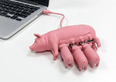 Поросята питаются от USB