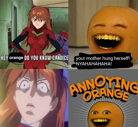 Asuka Meets Annoying Orange