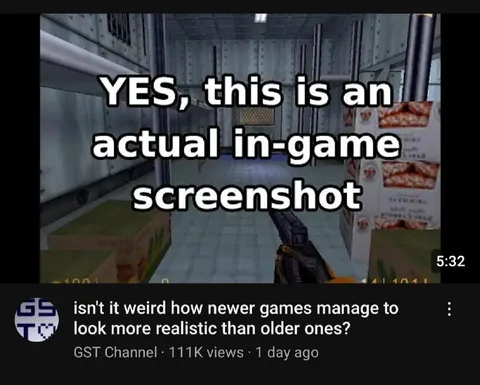 Older Games Look More Realistic