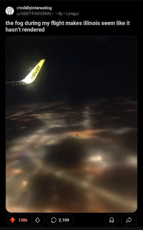 Fog Makes Illinois Look Unrendered