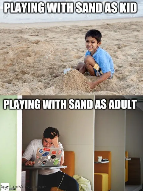 Playing With Sand as an Adult