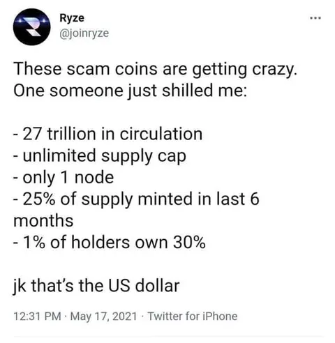 The US Dollar Is a Scam Coin