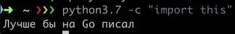 Лучше бы на Go писал