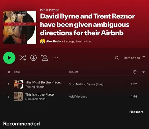 Ambiguous Airbnb Directions Playlist