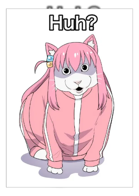 Pink Cat Huh Reaction