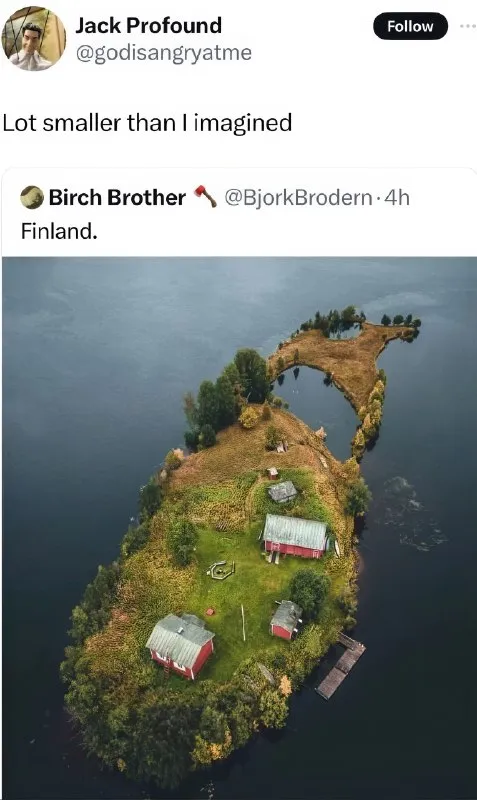 Finland Smaller Than Imagined