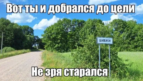 Добрался до цели Бибки