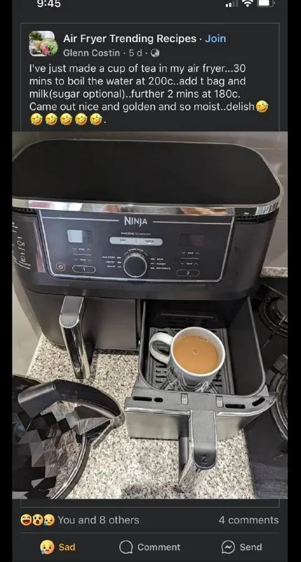 Tea Made in an Air Fryer