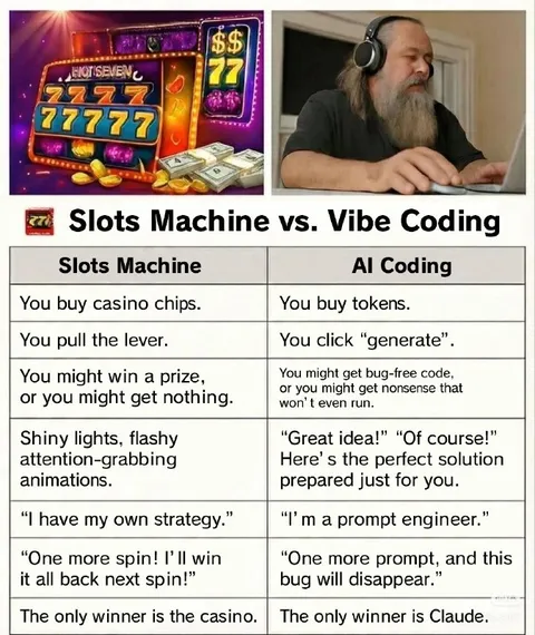 Slots Machine vs Vibe Coding