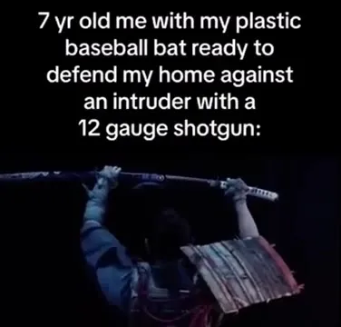 Seven-Year-Old Me Defending Home