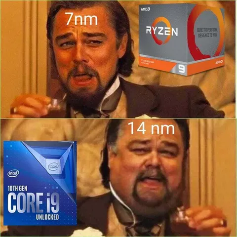 7nm Ryzen vs 14nm Intel