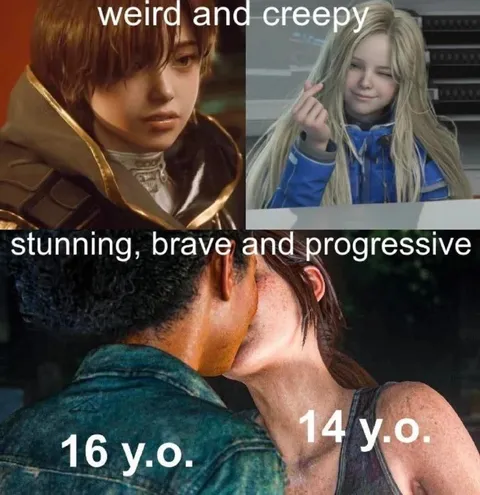 Weird and creepy versus progressive
