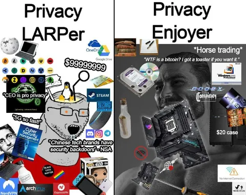 Privacy LARPer vs Privacy Enjoyer