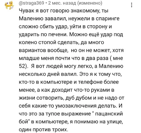 Пацанский бой в компьютере