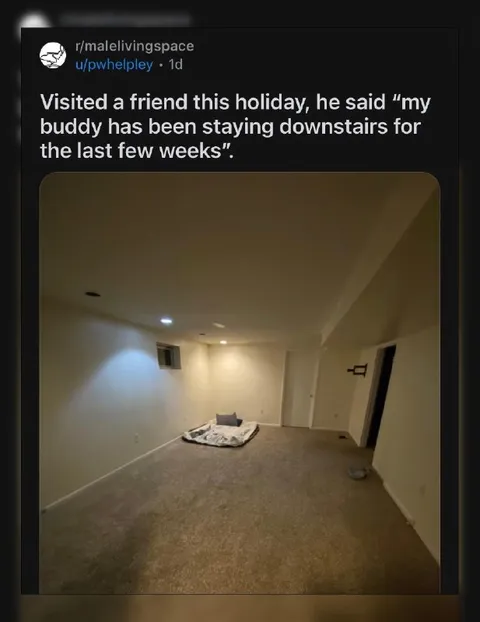 Buddy Staying Downstairs
