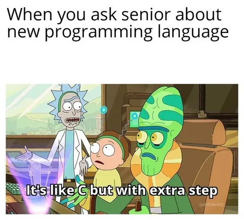 Senior Explains a New Language