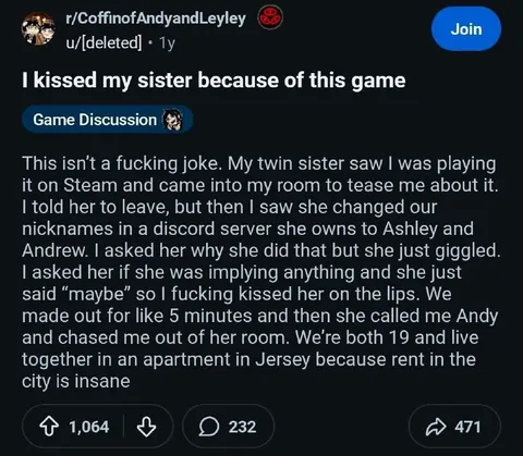 I Kissed My Sister Because of This Game