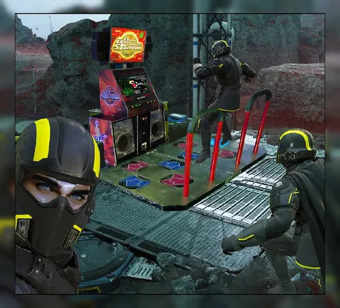 Soldiers Playing Dance Dance Revolution