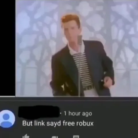 Free Robux Link Rickroll
