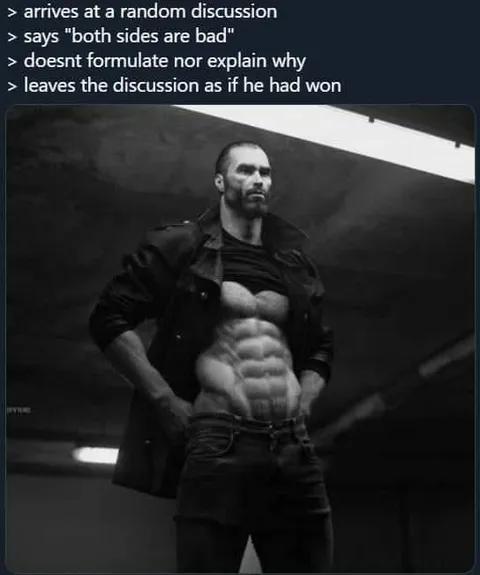 Both Sides Are Bad Argument